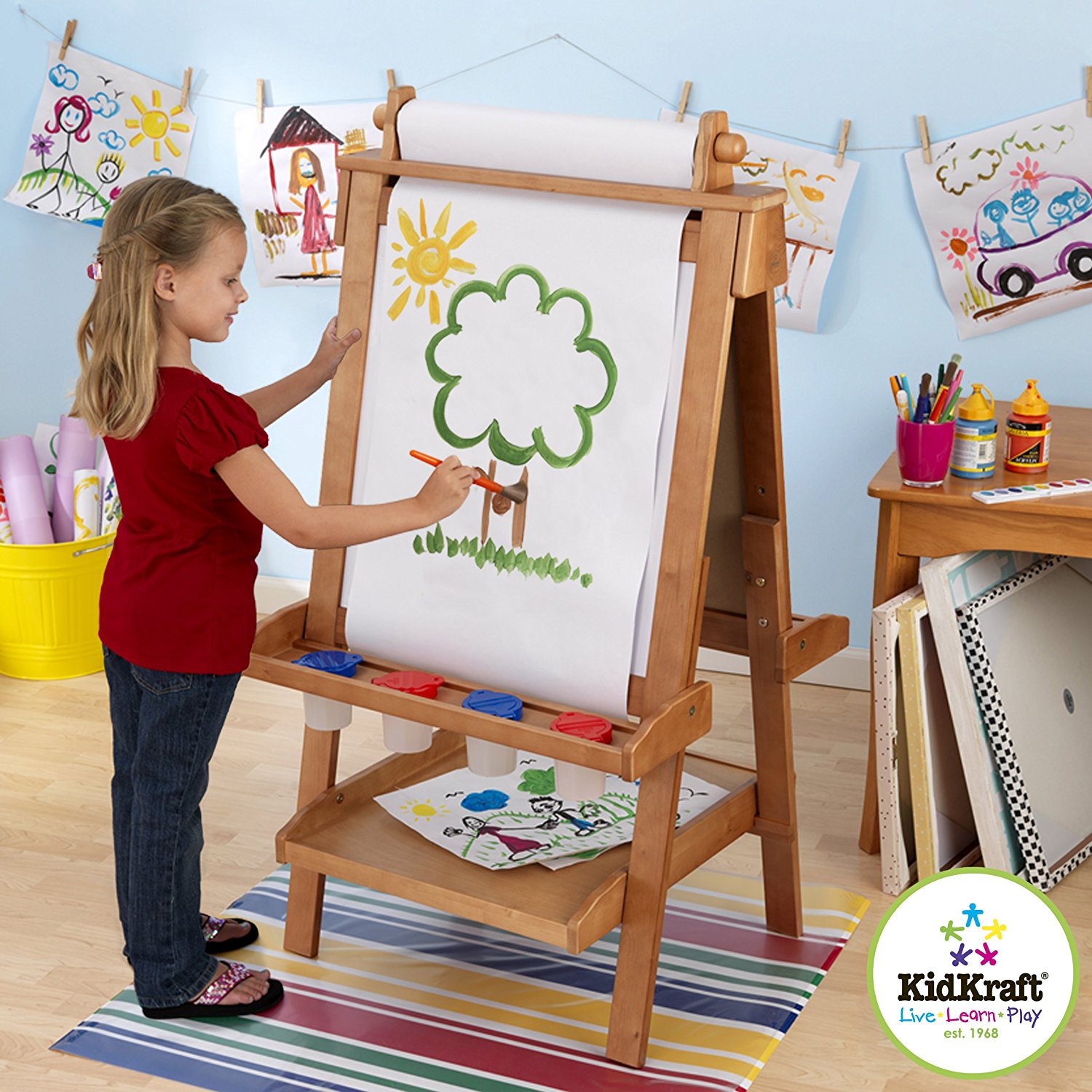 Мольберт детский kidkraft двусторонний